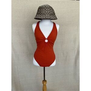 Kona Sol Orange Bathing Suit size M